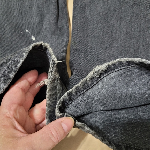 Vintage 90's Orange Tab Levis Classic Straight Leg Black Jeans Sz 34/32 - Picture 10 of 15